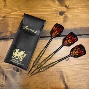 Brass Throwing Darts with Vintage Case